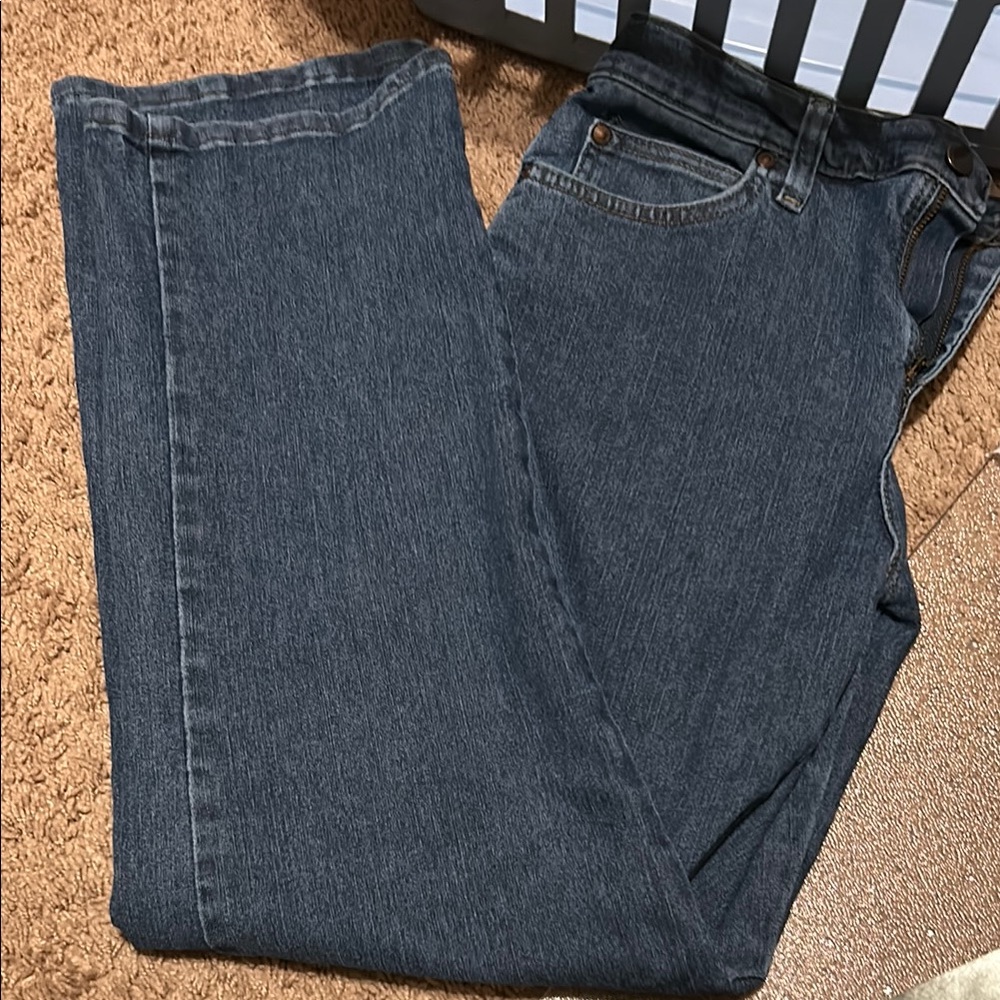 Classic Denim Blue Straight Jeans